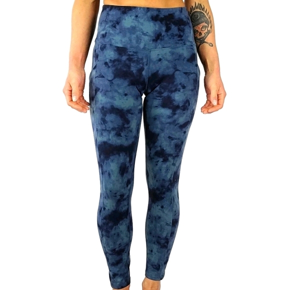 Tuff Athletics Leggings Size Small Blue Smoke - Picture 1 of 4